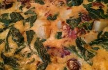 bacon and potato frittata with swiss chard
